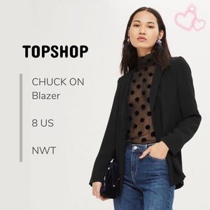 NWT | TOPSHOP Chuck On Blazer